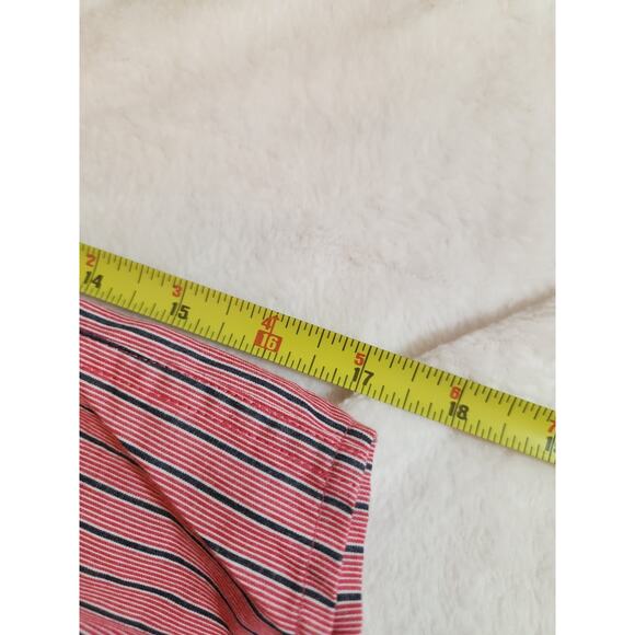 Izod NWT Shirt Mens 2XL Red Striped Long Sleeve Preppy Business Work MSRP $60 - Picture 9 of 12